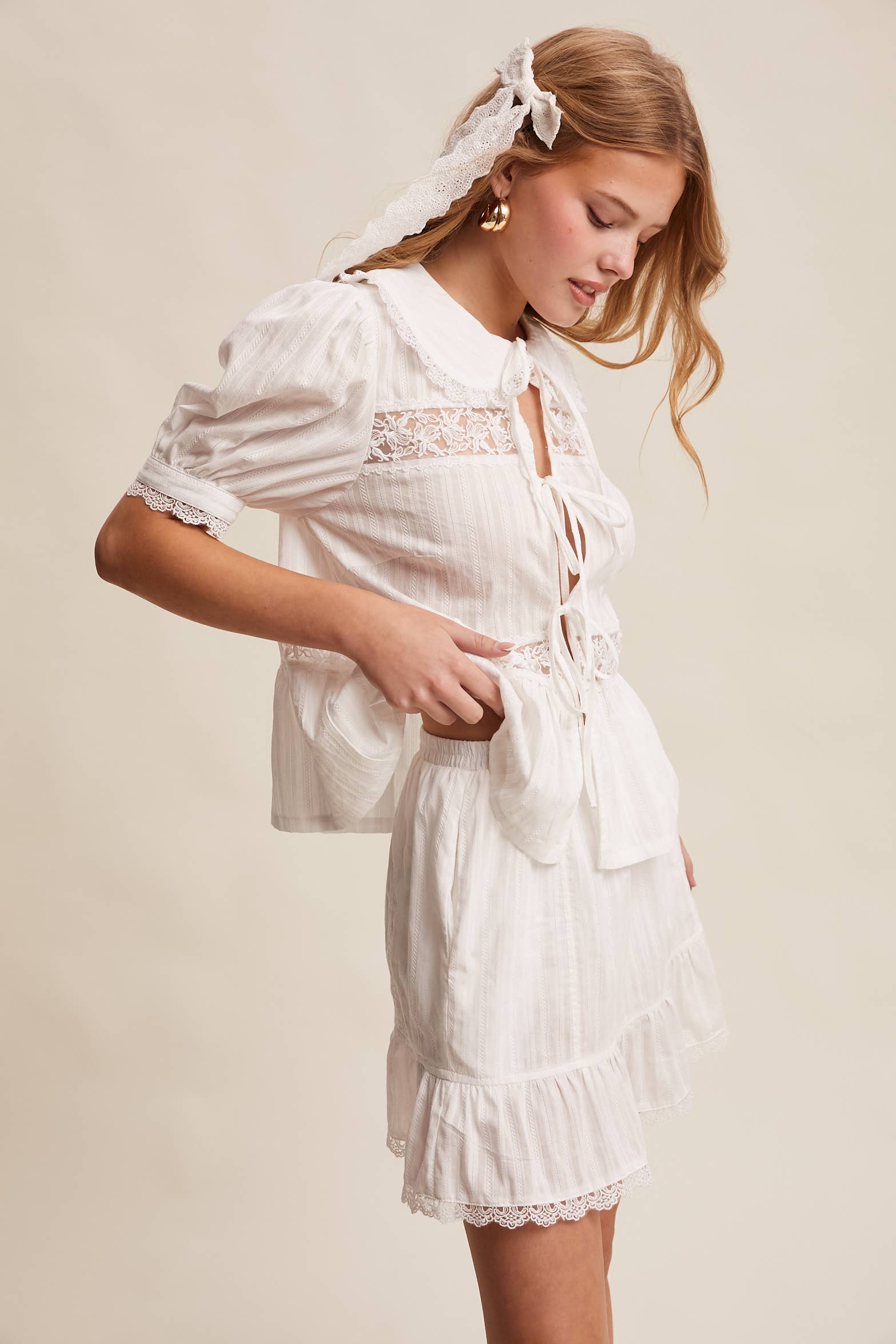 Tiered Mini Skirt