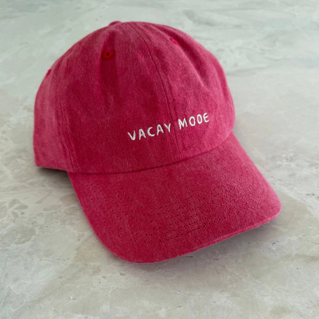 Vacay Mode -Stonewash cap adult