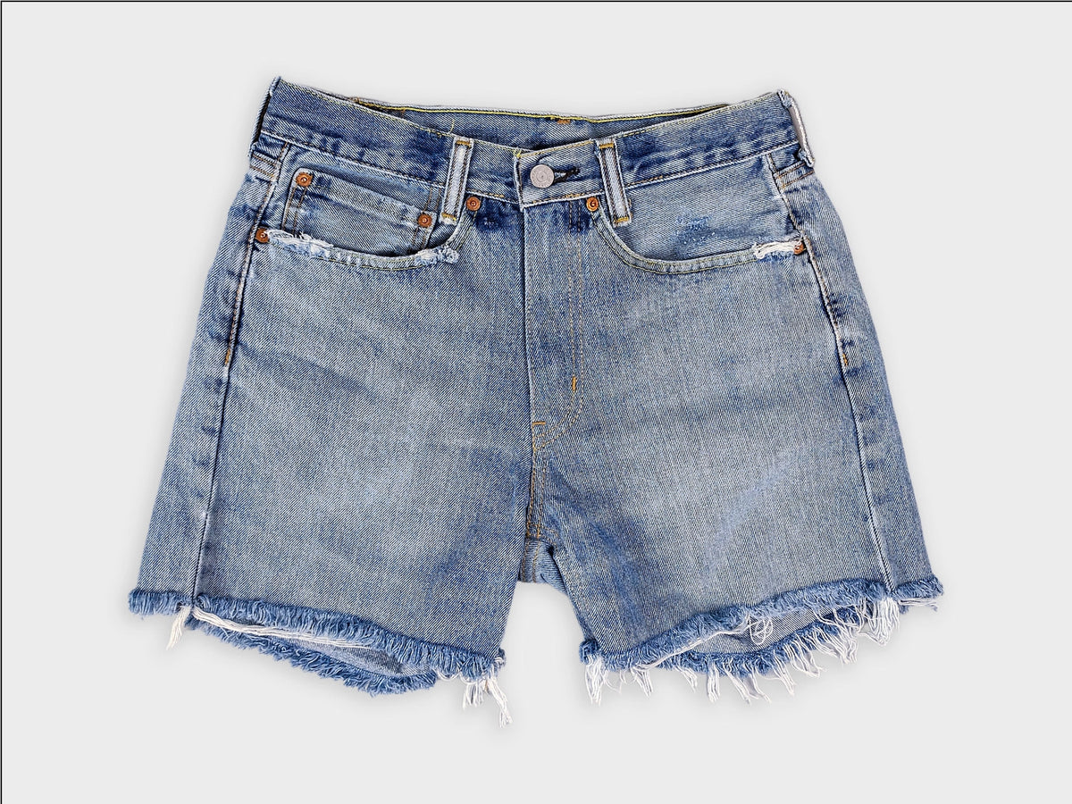 Vintage Levi’s Mid-Rise Upcycled Denim Shorts