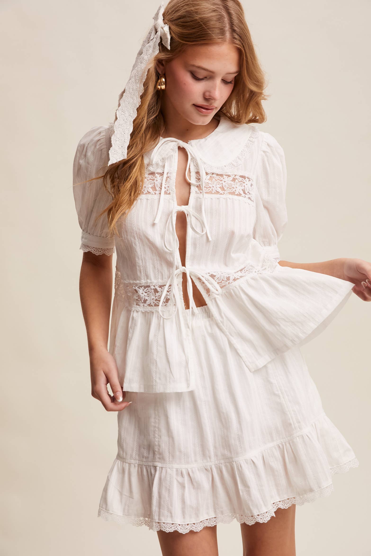 Tiered Mini Skirt