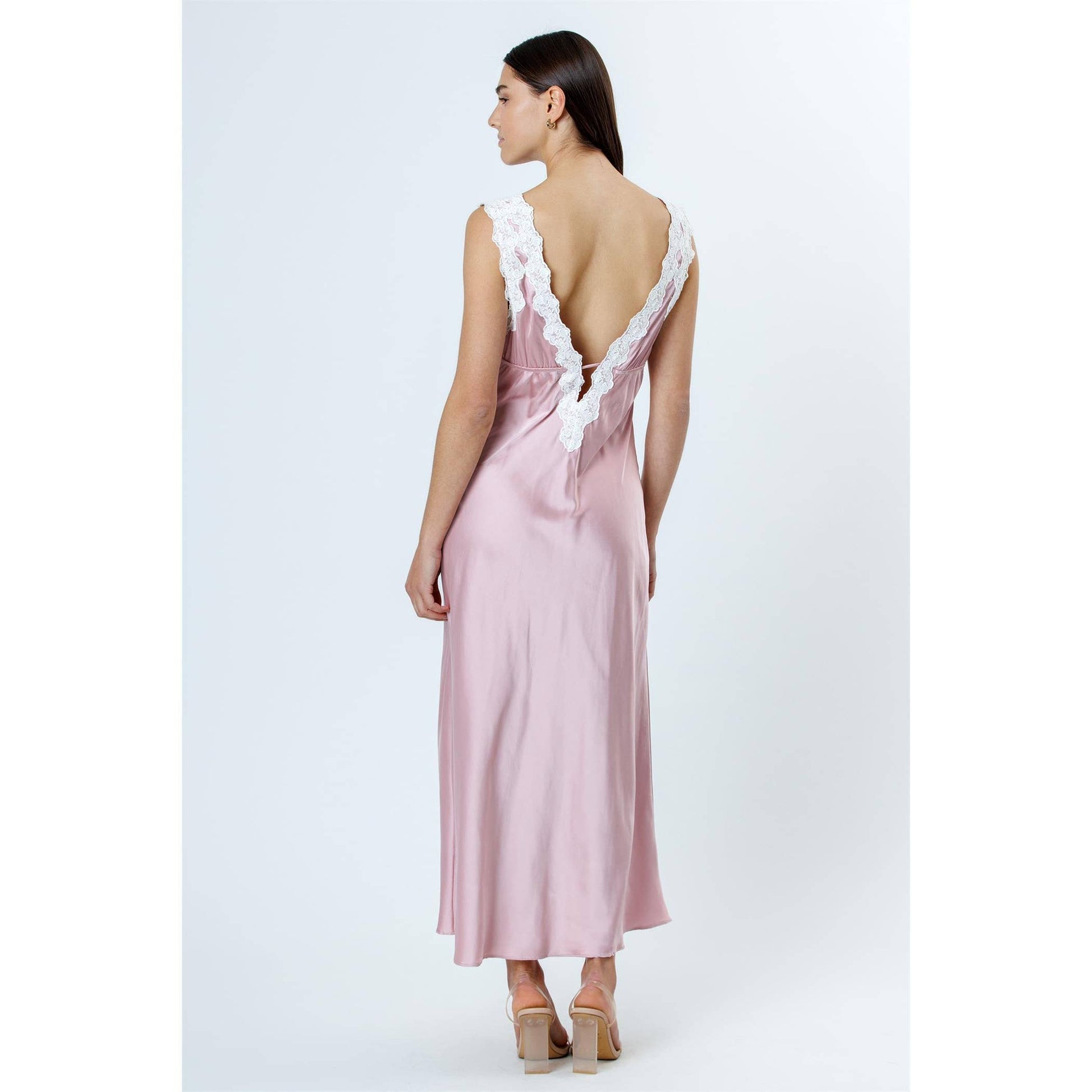 STORIA ROSE PINK MIDI DRESS