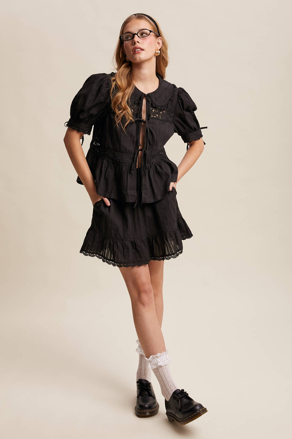 Tiered Mini Skirt