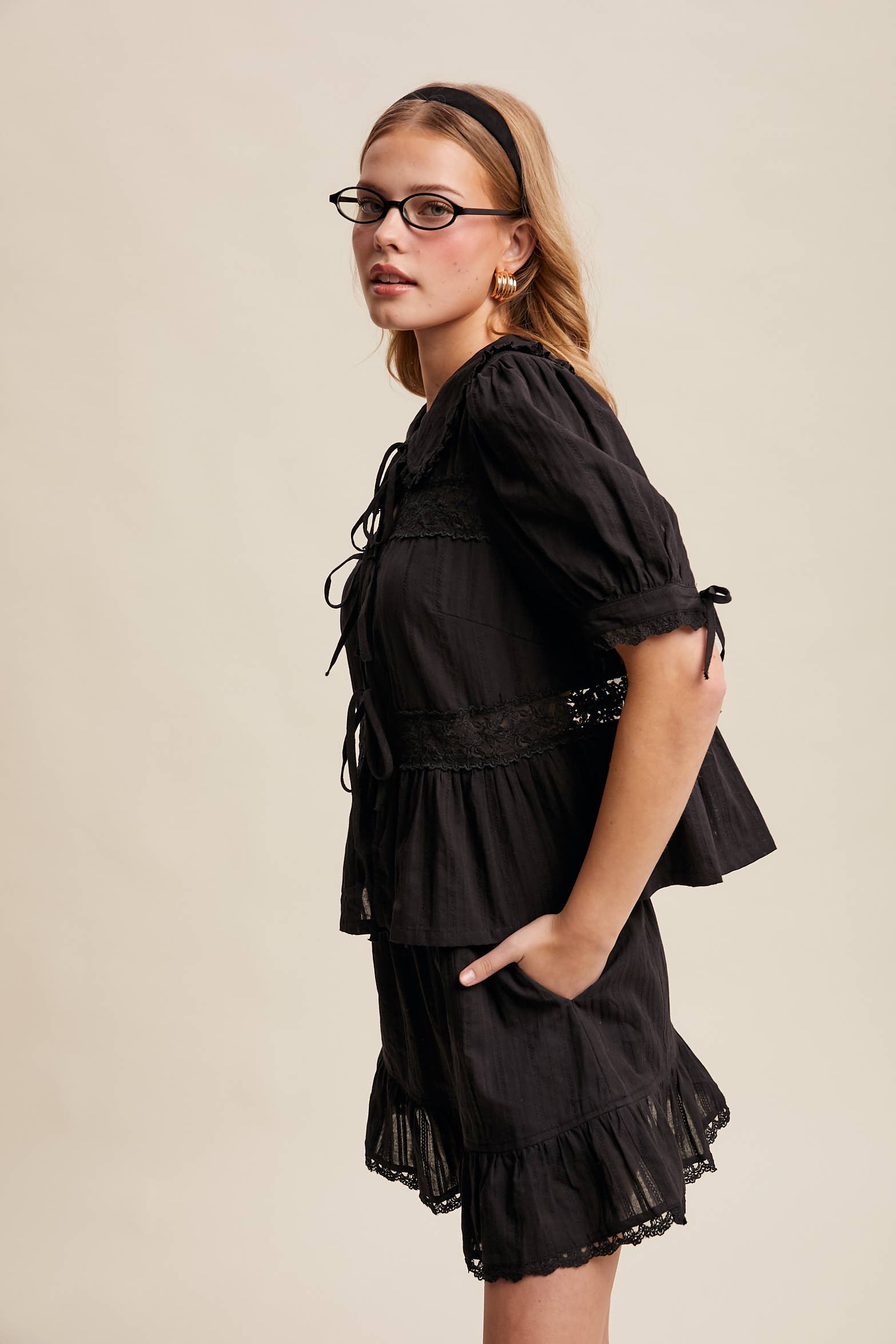 Tiered Mini Skirt