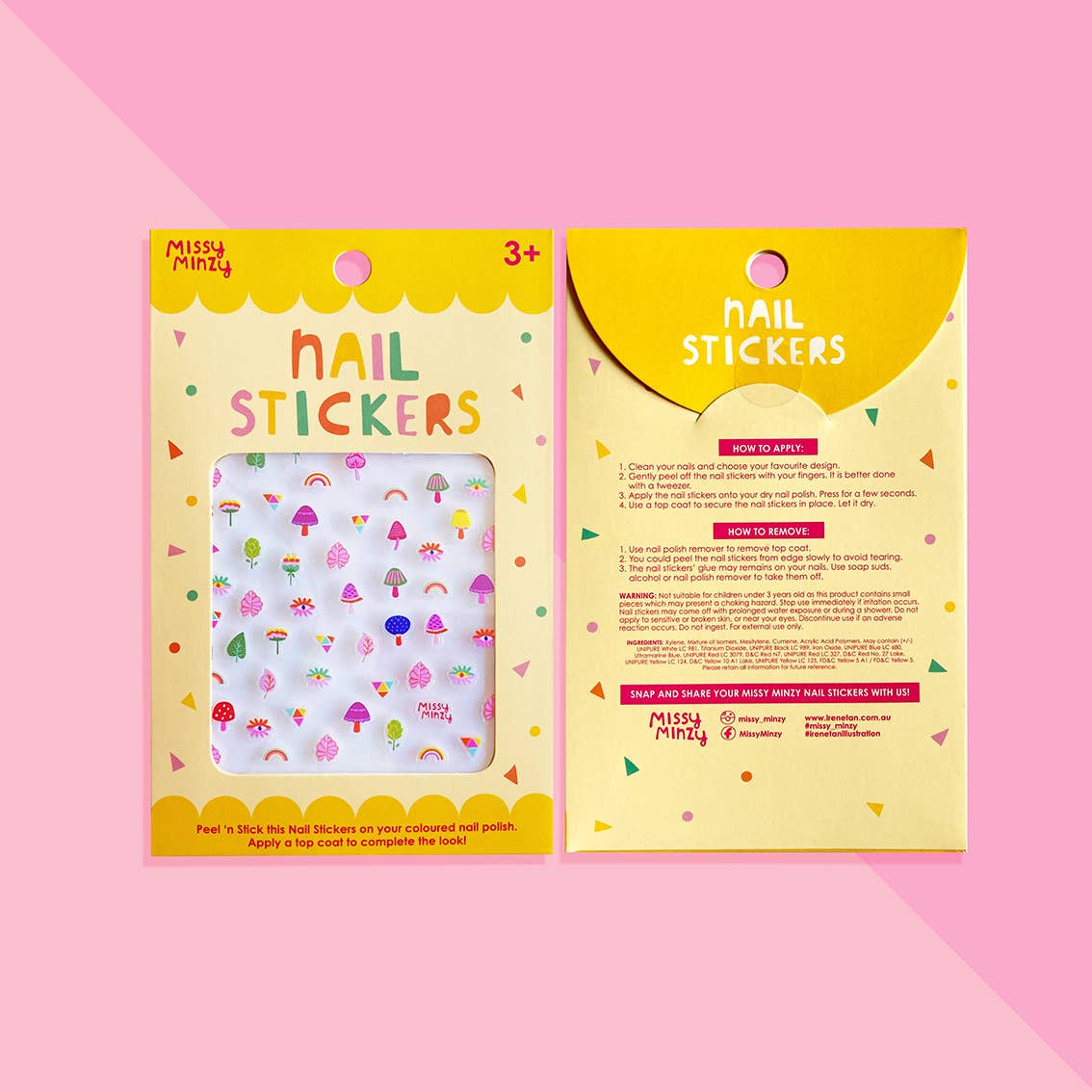 Wonderland Nail Stickers, Wearable Art, Nail Decals