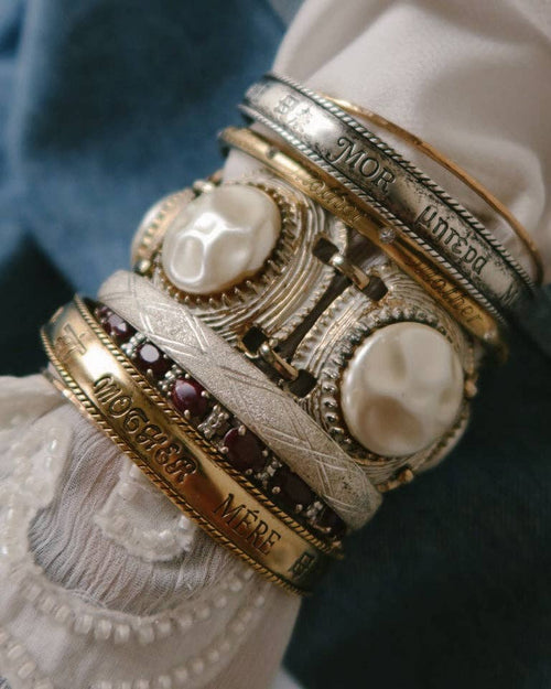 "Mother" in Every Language Vintage Bangle