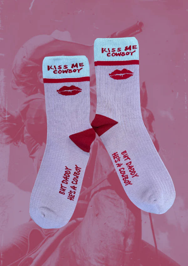 Kiss Me Cowboy Socks
