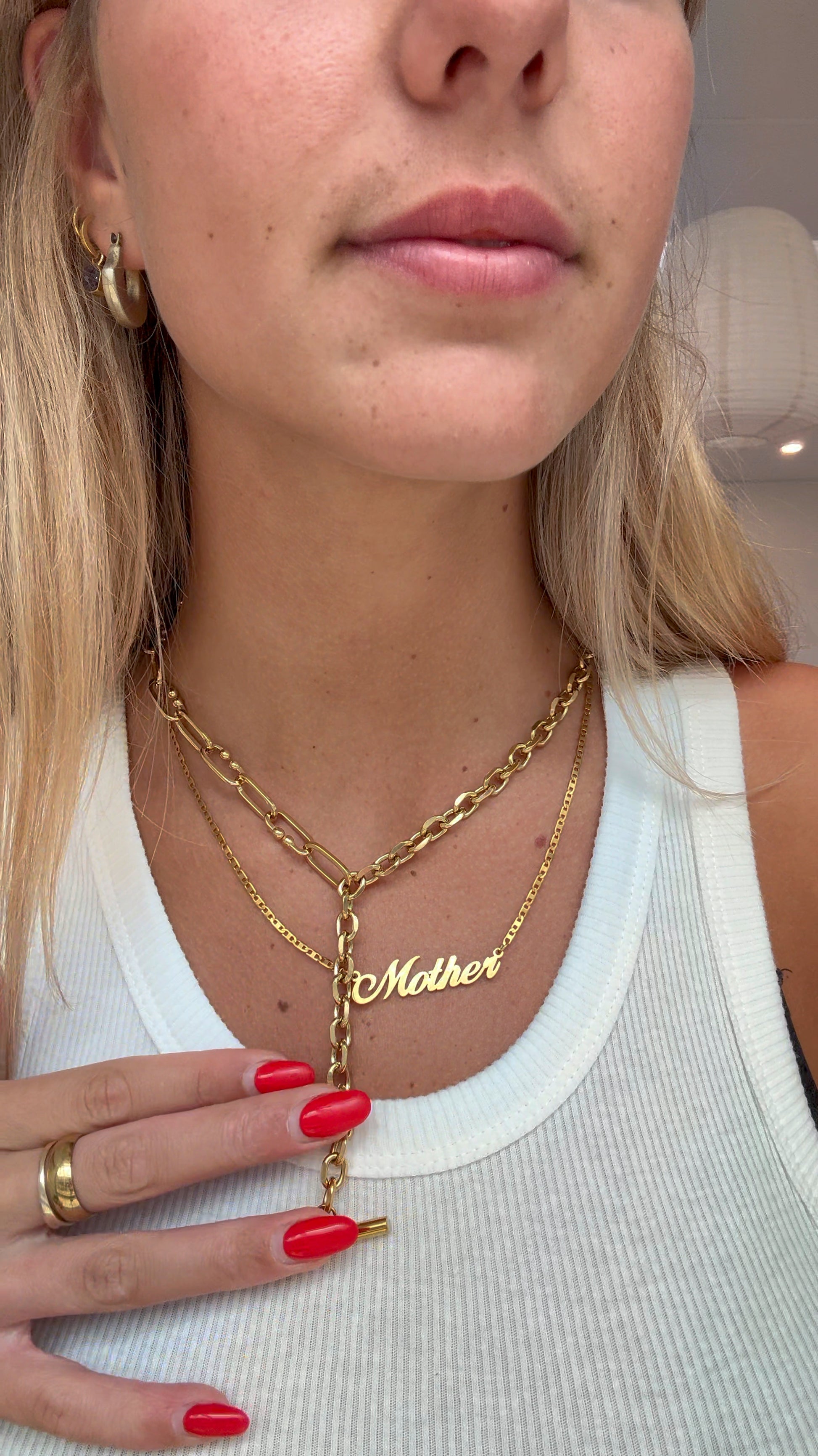 Mother Necklace 18k Gold Plated