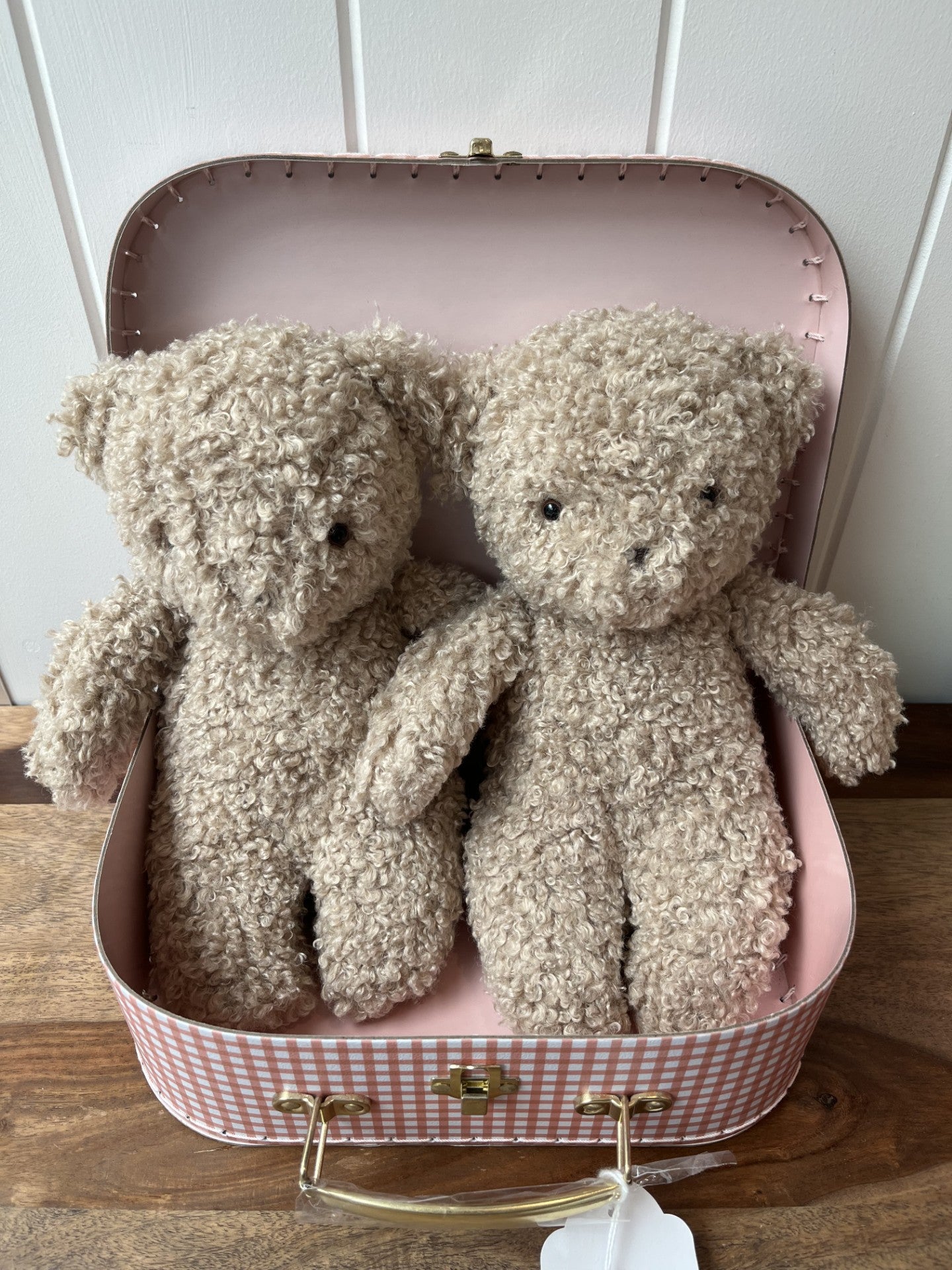 Charlie Sherpa Baby Bear 27cm Oatmeal