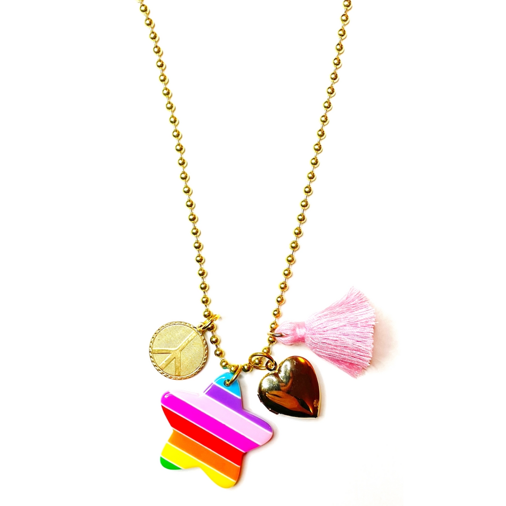 Love & Peace Charms Necklace