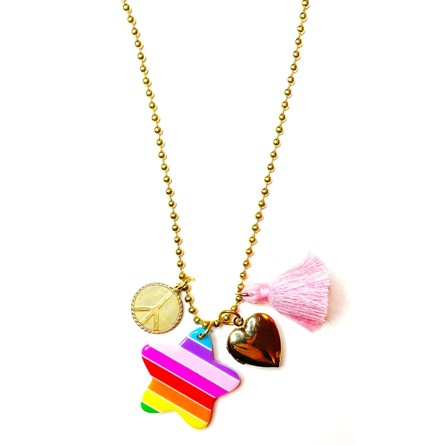 Love & Peace Charms Necklace