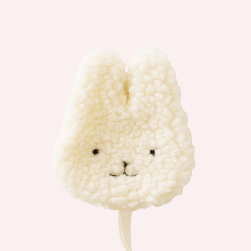 Sherpa Paci Comforter Ivory Bunny